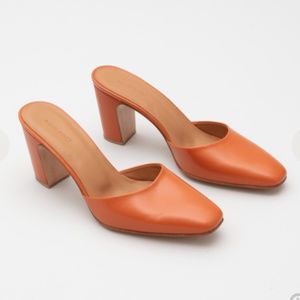 Rachel Comey ZAN Mules Orange size 9
